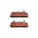 2 piece set: Electric locomotive Re 4/4 II 11133 and Re 4/4 II 11192, SBB, HO, Roco 7500127