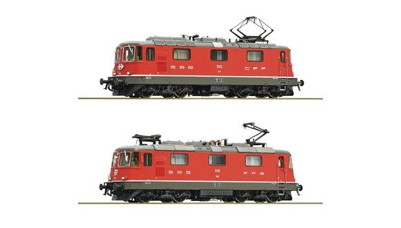 2 piece set: Electric locomotive Re 4/4 II 11133 and Re 4/4 II 11192, SBB, HO, Roco 7500127