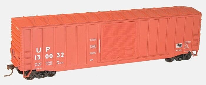 50′ Exterior-Post Modern Boxcar - Kit -- Union Pacific 130032 (Boxcar Red, Reporting Marks Only), HO, Accurail Inc 5656