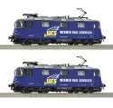 2-piece set: Electric locomotives 421 373-2 and 421 381-5, WRS, HO, Roco 7510045
