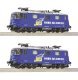 2-piece set: Electric locomotives 421 373-2 and 421 381-5, WRS, HO, Roco 7510045