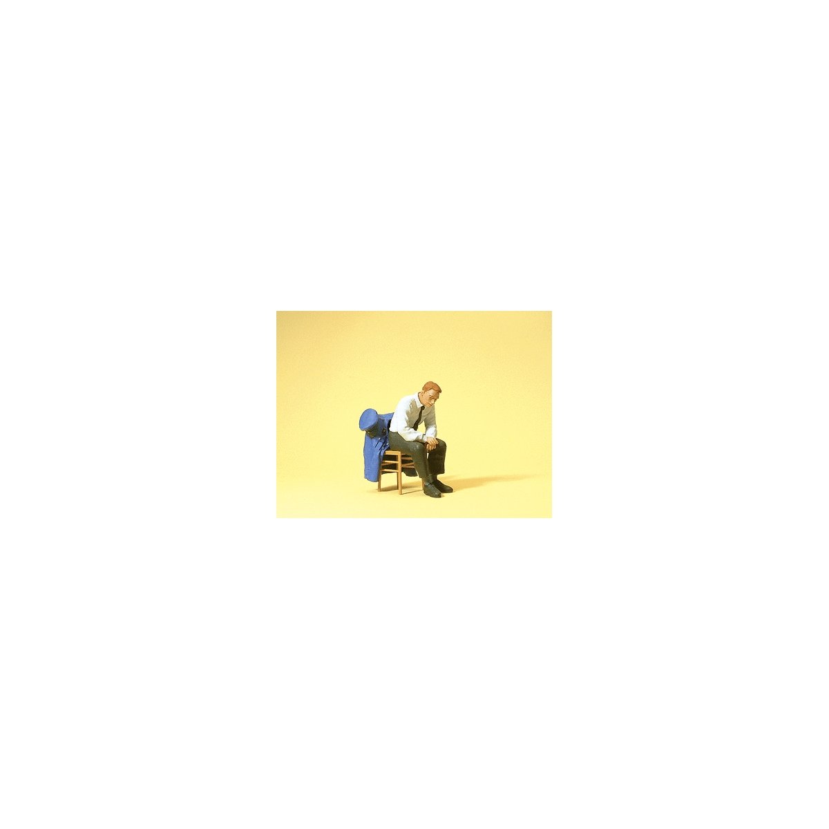 Working People, DB -- Railway Official Seated On Chair w/Jacket, G, Preiser Kg 45510