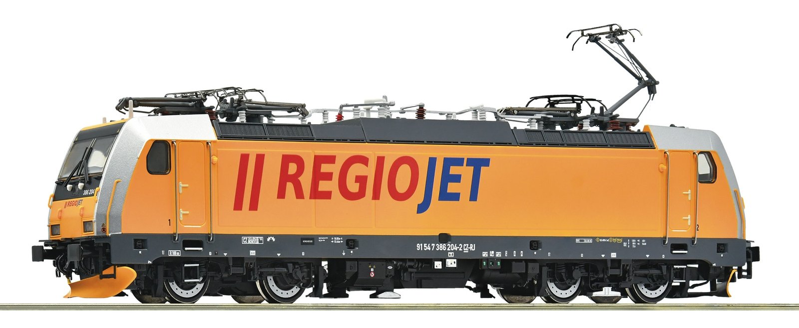 Electric locomotive 386 204-2, Regiojet, HO, Roco 7510102