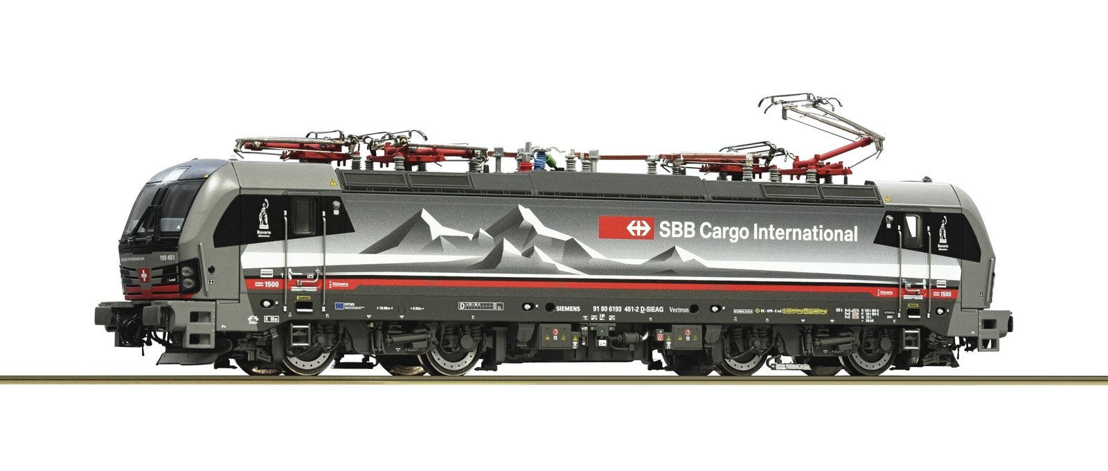 Electric locomotive 193 451-2 “Alppiercer 3”, SBB Cargo International, HO, Roco 7510107