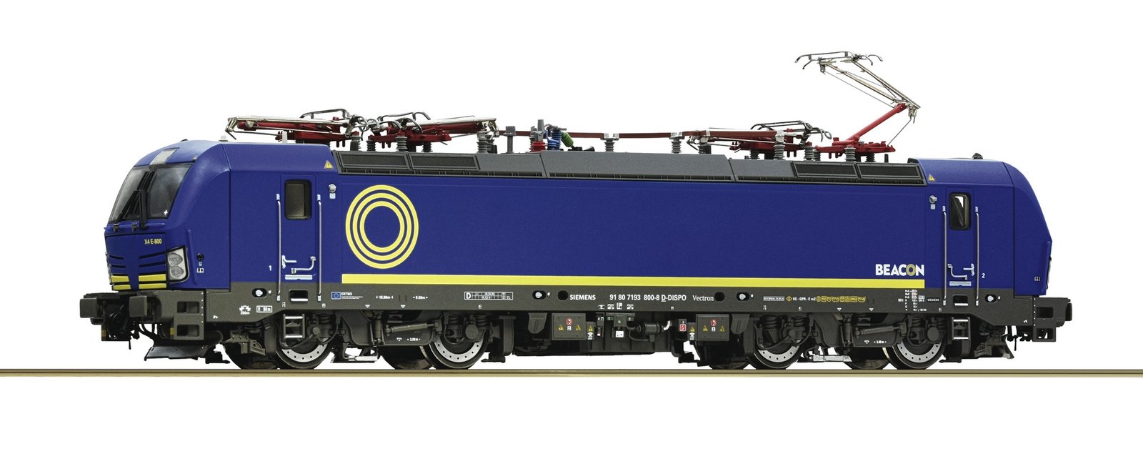 Electric locomotive 7193 800-8, Beacon Rail, HO, Roco 7510126
