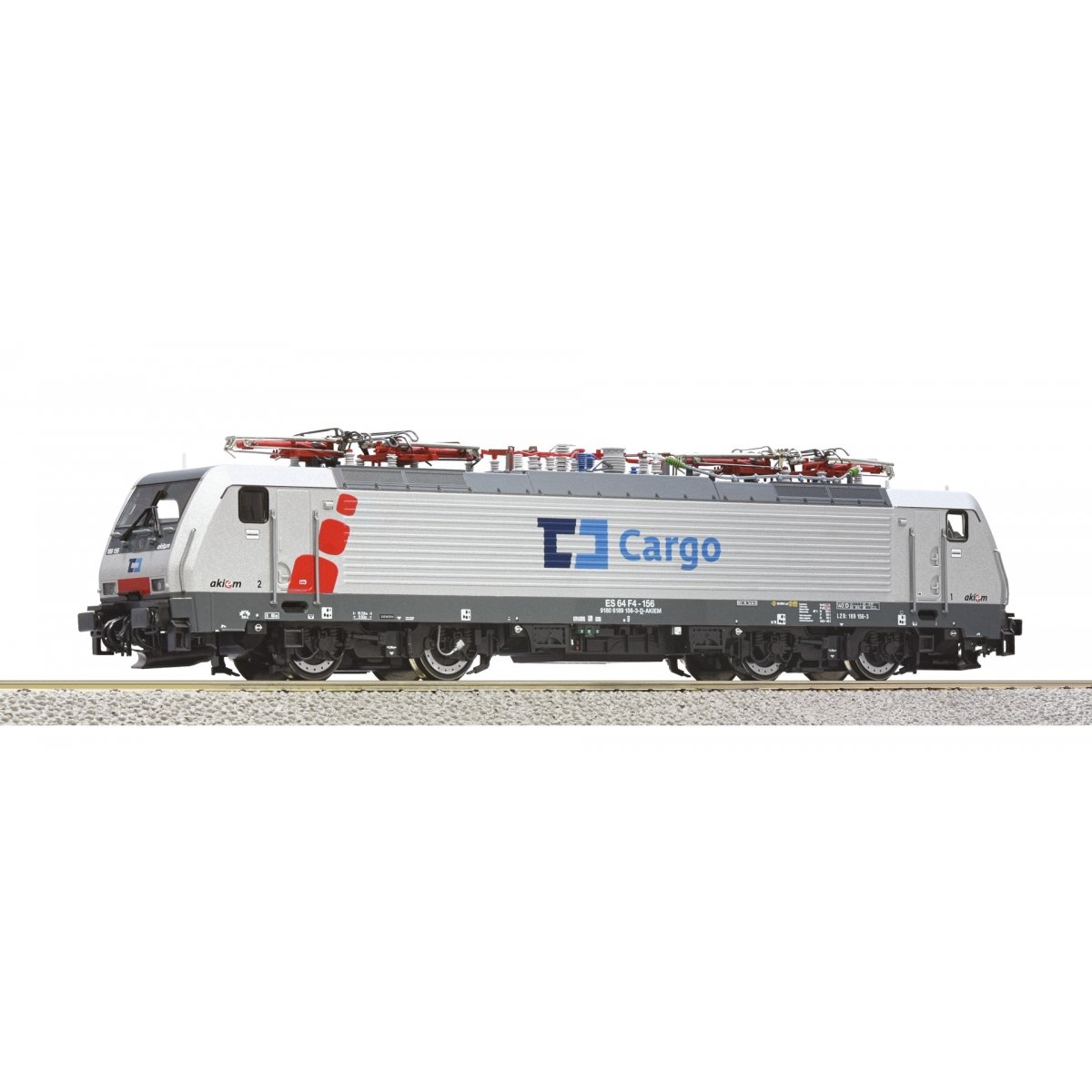 Electric locomotive 189 156-3, Akiem/CD Cargo, HO, Roco 7510202