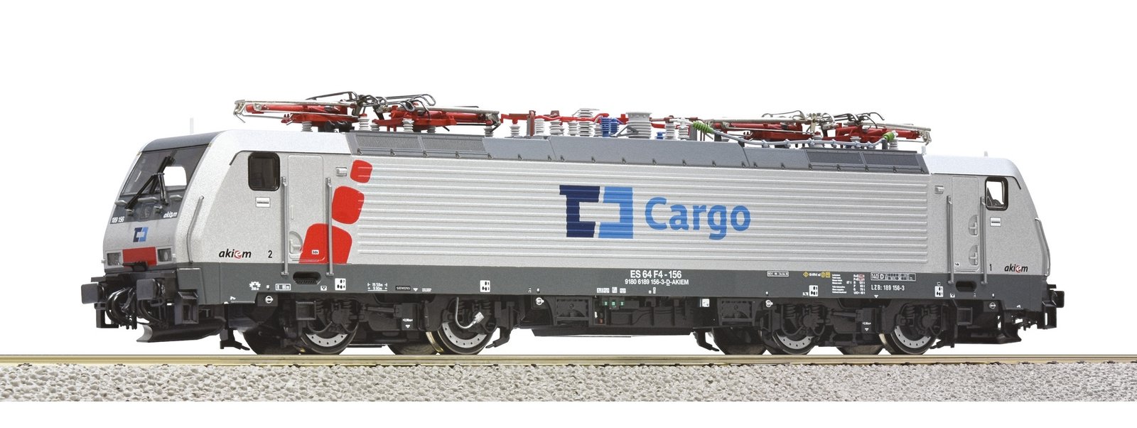 Electric locomotive 189 156-3, Akiem/CD Cargo, HO, Roco 7510202