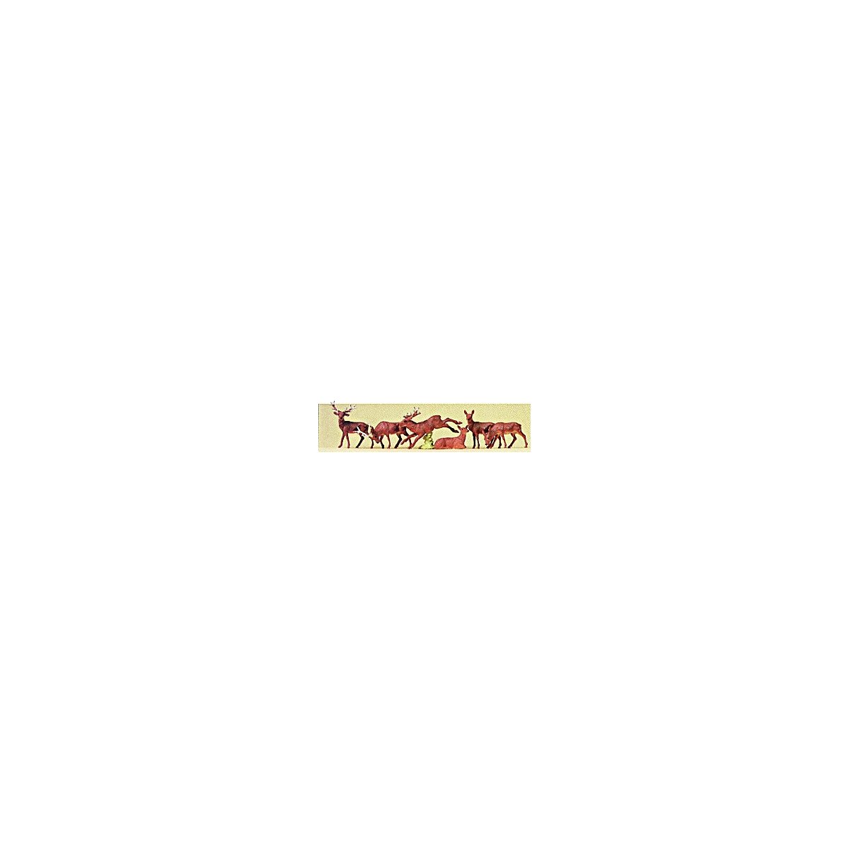 Animal Figures -- Stags & Does pkg(6), HO, Preiser Kg 10179