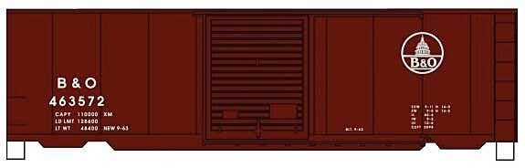 40′ PS-1 Steel Boxcar - Kit -- Baltimore & Ohio 463572 (Boxcar Red, white, Capitol Logo), HO, Accurail Inc 3457