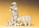 Animals -- Polar Bears 2 Adults, 2 Cubs, HO, Preiser Kg 20384