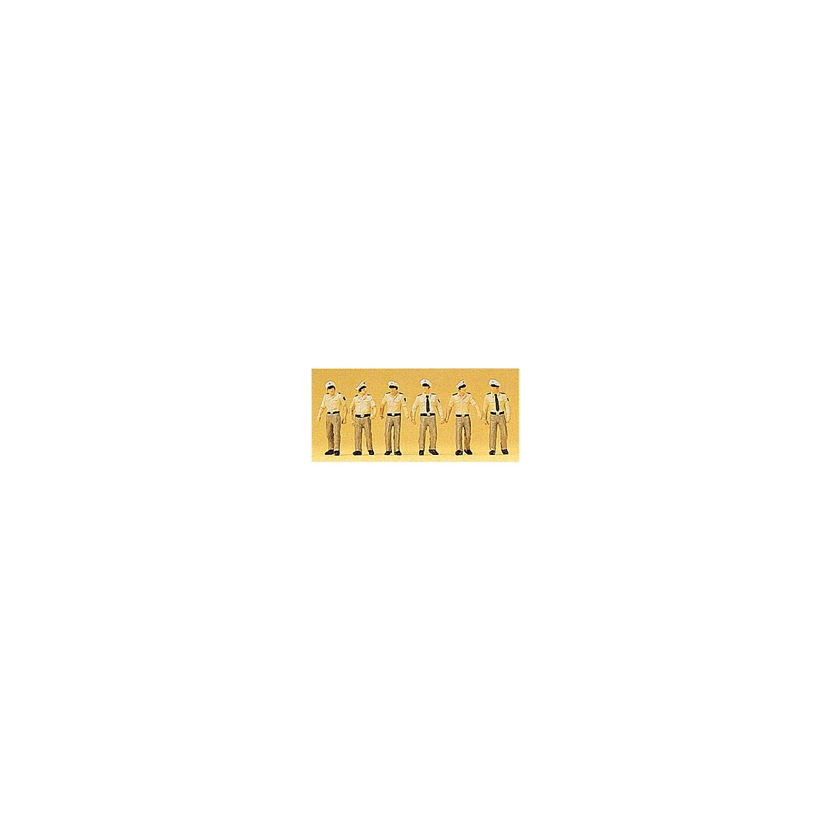 German Police -- Assorted Policemen, HO, Preiser Kg 10340