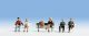 Seated People -- Set 1 pkg(6), HO, Noch Gmbh & Co 15530