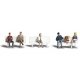Bus Stop People - Scenic Accents(R) -- pkg(6), HO, Woodland Scenics 1861