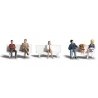 Bus Stop People - Scenic Accents(R) -- pkg(6), HO, Woodland Scenics 1861