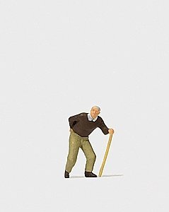 Individual Figure -- Man with Backache, HO, Preiser Kg 28096