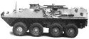 Military - United States Marine Corps (Modern) - Light Armored Vehicles (LAV) -- LAV-M Mortar, HO, Trident Miniatures 90012