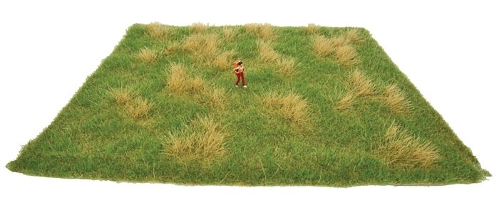Tear & Plant Meadow Mat - 5-5/8 x 7-7/8′ 21.9 x 20cm -- Summer Meadow, All Scales, Walthers SceneMaster 1127