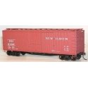 USRA 40′ Double-Sheathed Wood Boxcar - Kit -- New Haven 84263 (Boxcar Red, Lettering Straddling Door Stop), HO, Accurail Inc 4