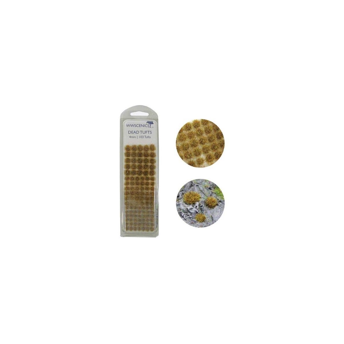 Grass Tufts 5/32′ 4mm -- Dead pkg(103), All Scales, Peco W3TDE4