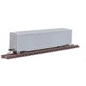 FMC 5077 50′ Double-Door Boxcar w/Offset Doors - Ready to Run -- Undecorated, N, Atlas Model Railroad Co. 50003067