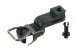 Exchange coupling with rivet and slot fitting, HO, Roco 6523