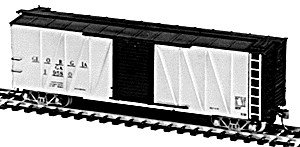 USRA 40′ Rebuilt Boxcar w/Ribbed Steel Sides - Kit -- Single Car w/Georgia Railroad Decals, HO, Tichy Train Group 40324