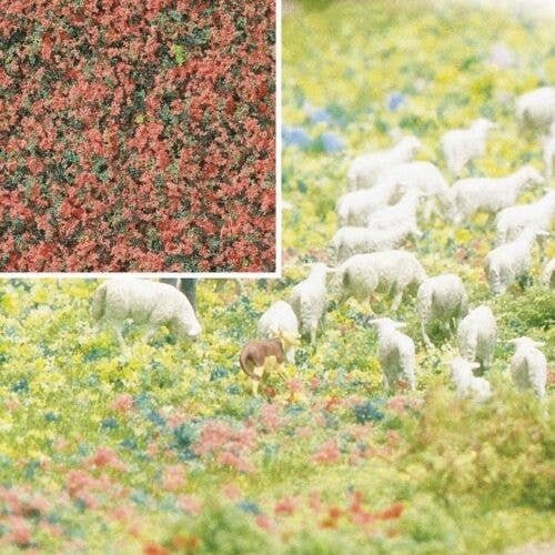 Foam Flock Ground Cover -- Heather Flowers 6-3/4oz 200ml, All Scales, Busch Gmbh & Co Kg 7356