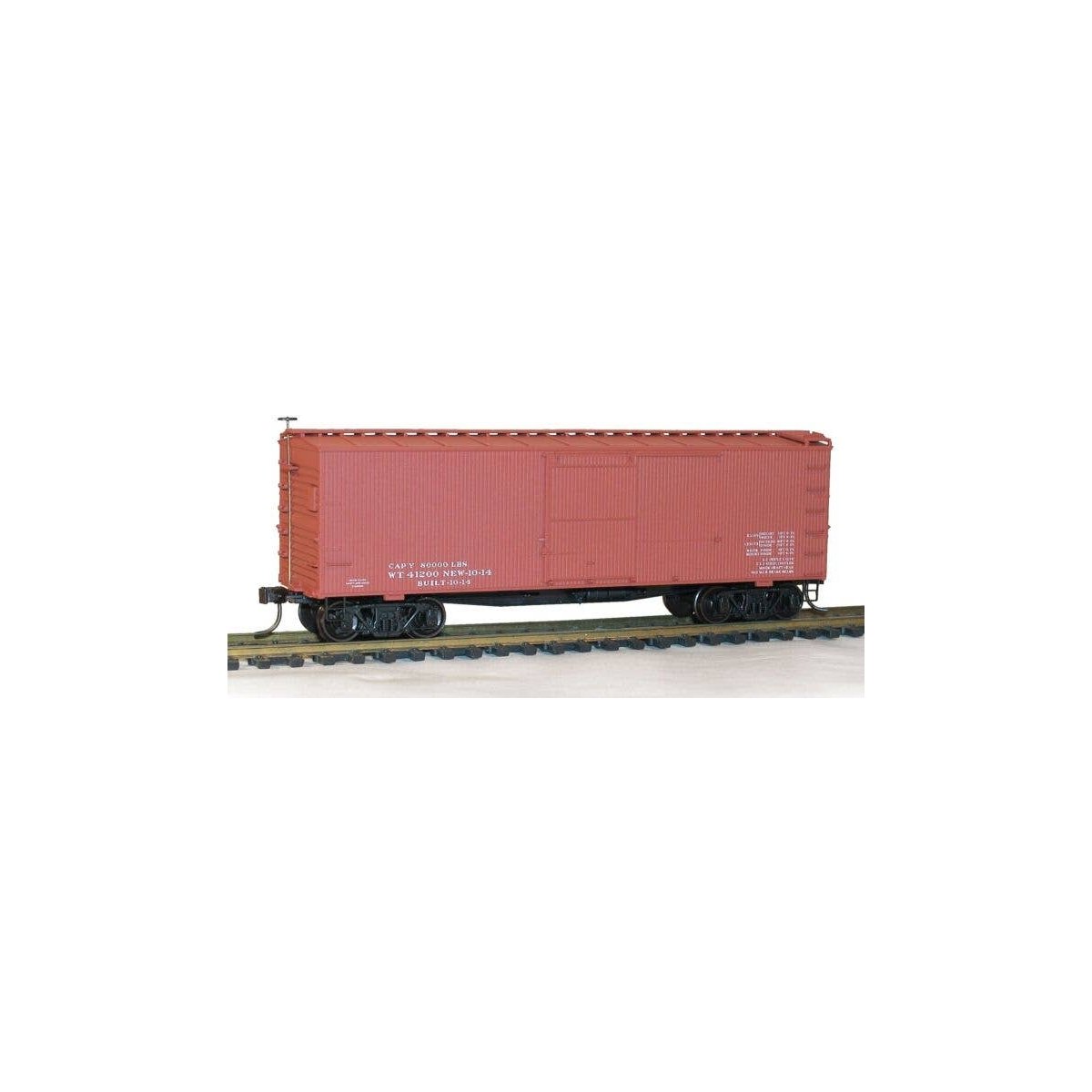 36′ Double-Sheathed Wood Boxcar w/Steel Ends & Fishbelly Underframe - Kit -- Data Only (Oxide), HO, Accurail Inc 1399