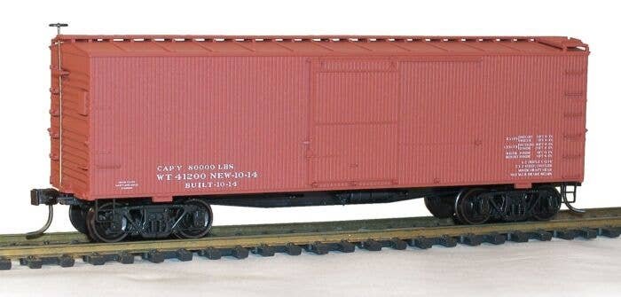36′ Double-Sheathed Wood Boxcar w/Steel Ends & Fishbelly Underframe - Kit -- Data Only (Oxide), HO, Accurail Inc 1399