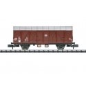Type Gs 210 Wood Boxcar - Ready to Run - Minitrix -- German Federal Railroad DB (Era IV, Boxcar Red, gray), N, Trix 18097
