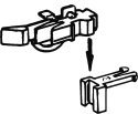 Close coupling heads, height adjustable, HO, Roco 40287