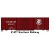 AAR 40′ Single-Door Steel Boxcar - Kit -- Southern Railway 15587 (Boxcar Red, Round SR Logo), HO, Accurail Inc 3557