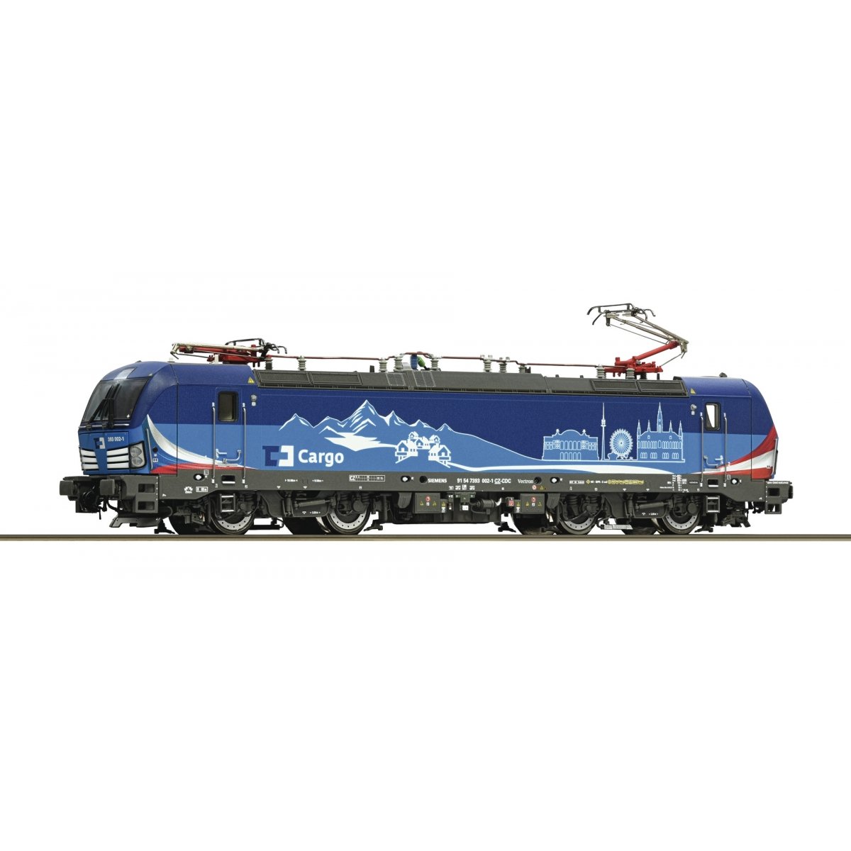 Electric locomotive 393 002-1, CD Cargo, HO, Roco 7520113