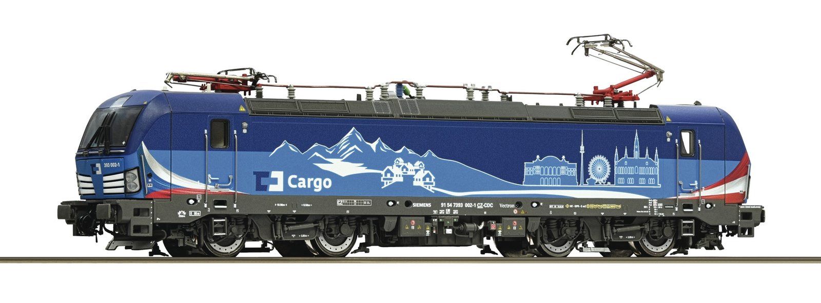Electric locomotive 393 002-1, CD Cargo, HO, Roco 7520113