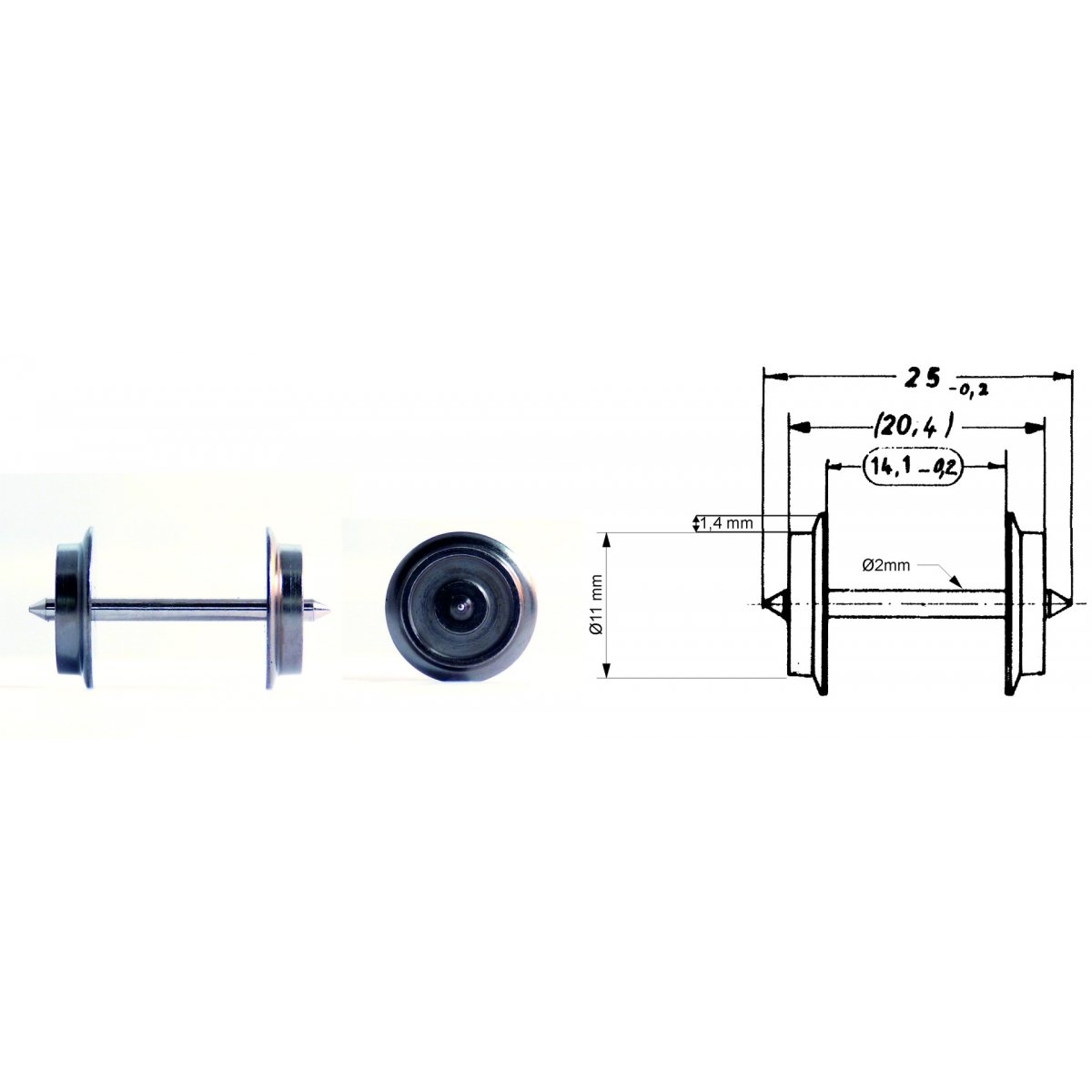 AC wheel set, HO, Roco 6561