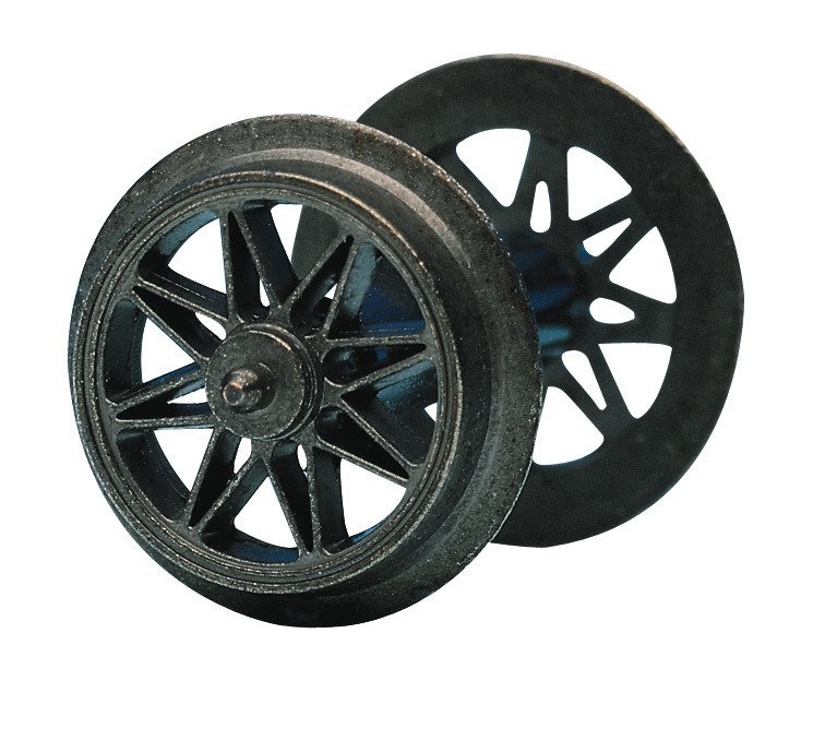 DC NEM standard fine-cast spoked wheel set, HO, Roco 40190