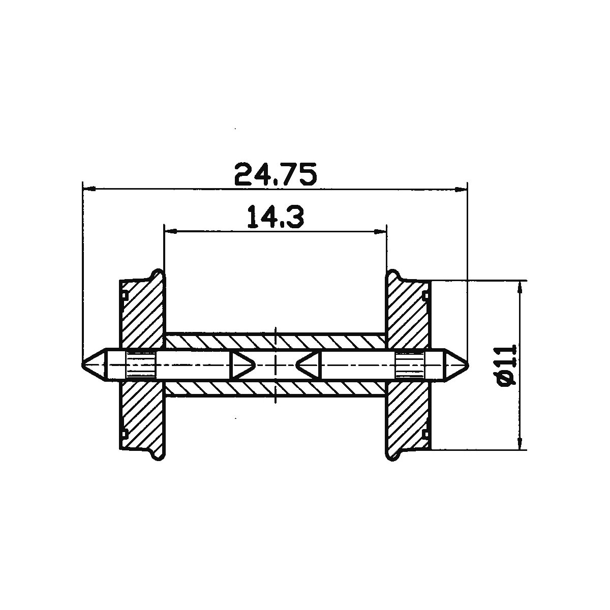 RP-25 wheel set, HO, Roco 40267