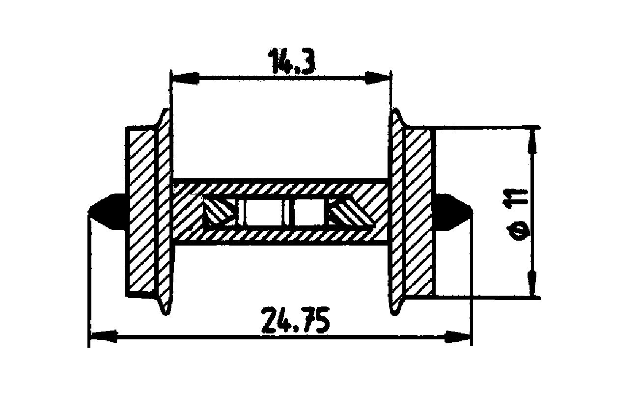Wheel set with resistor, HO, Roco 40186