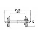 RP-25 wheel set, HO, Roco 40266