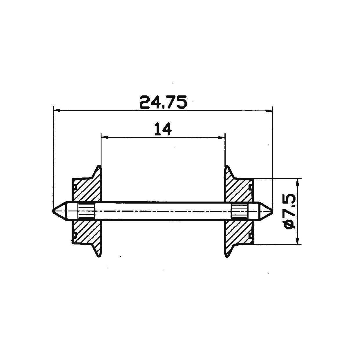 AC wheel set, HO, Roco 40184