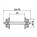 AC wheel set, HO, Roco 40184