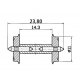 DC NEM standard wheel set, HO, Roco 40193