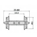 DC NEM standard wheel set, HO, Roco 40193