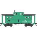 PRR Class N5C Steel Cabin Car (Caboose) - Ready to Run -- Penn Central 23004 (1968, Jade Green, white, black), HO, Bowser Manufa