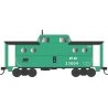 PRR Class N5C Steel Cabin Car (Caboose) - Ready to Run -- Penn Central 23004 (1968, Jade Green, white, black), HO, Bowser Manufa