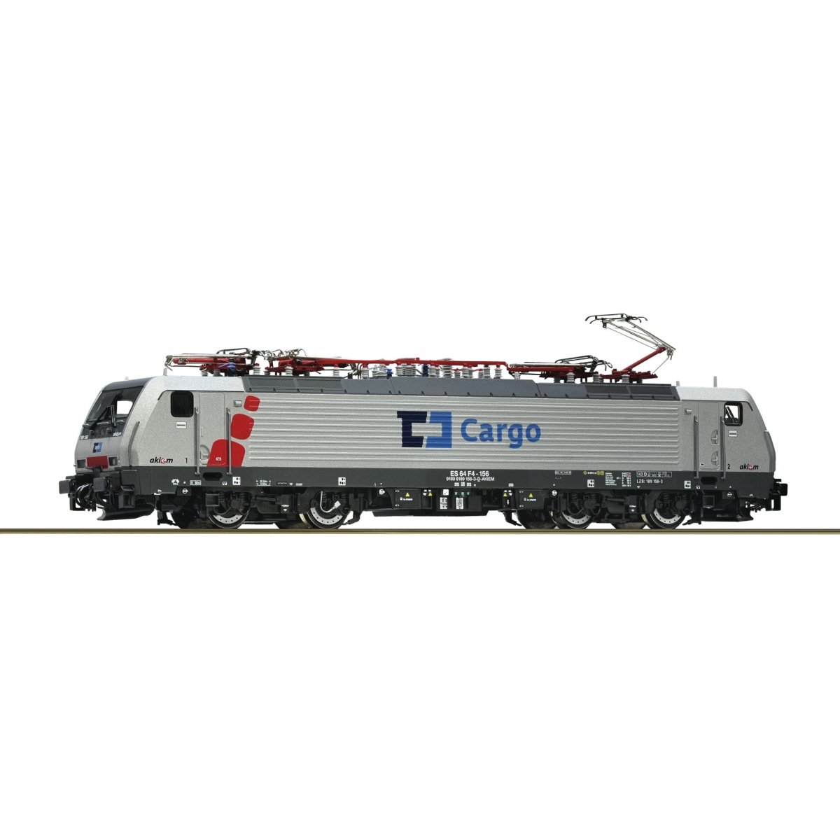 Electric locomotive 189 156-3, Akiem/CD Cargo, HO, Roco 7520202