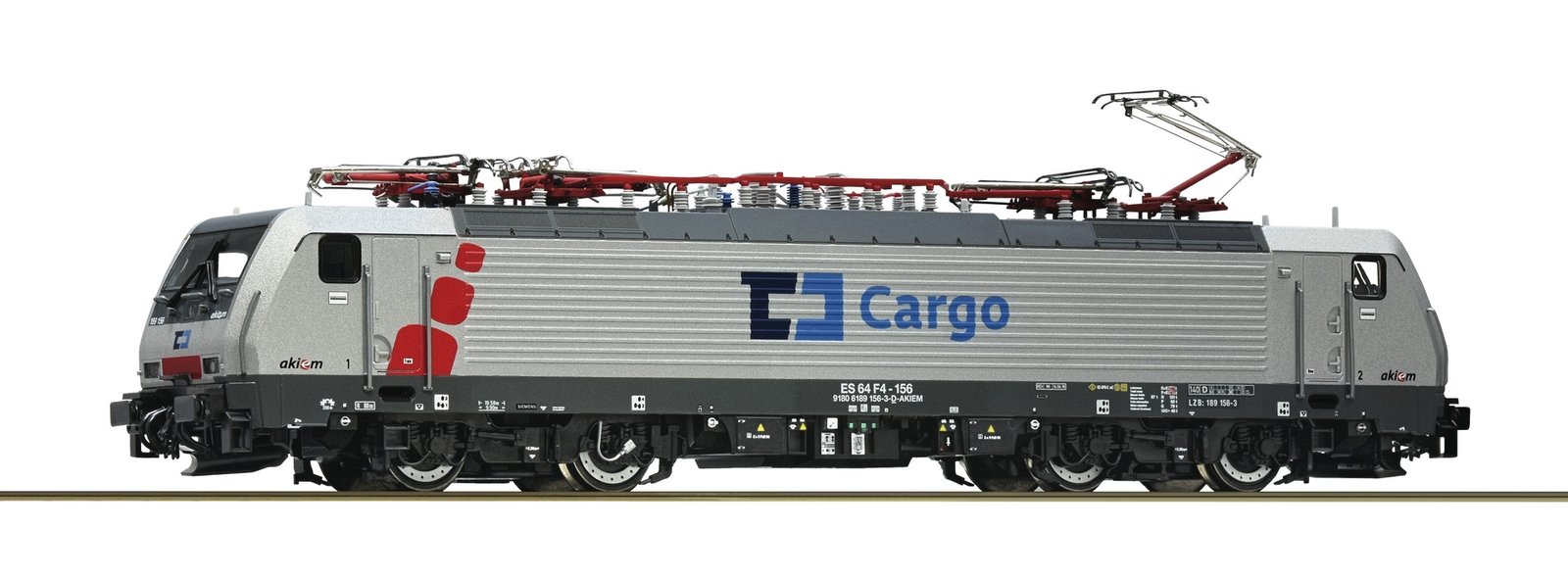 Electric locomotive 189 156-3, Akiem/CD Cargo, HO, Roco 7520202