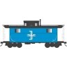 PRR Class N5 Steel Cabin Car (Caboose) - Ready to Run -- Boston & Maine C16 (Blt. 1940 Rpkd 4-73, blue, black), HO, Bowser Manuf