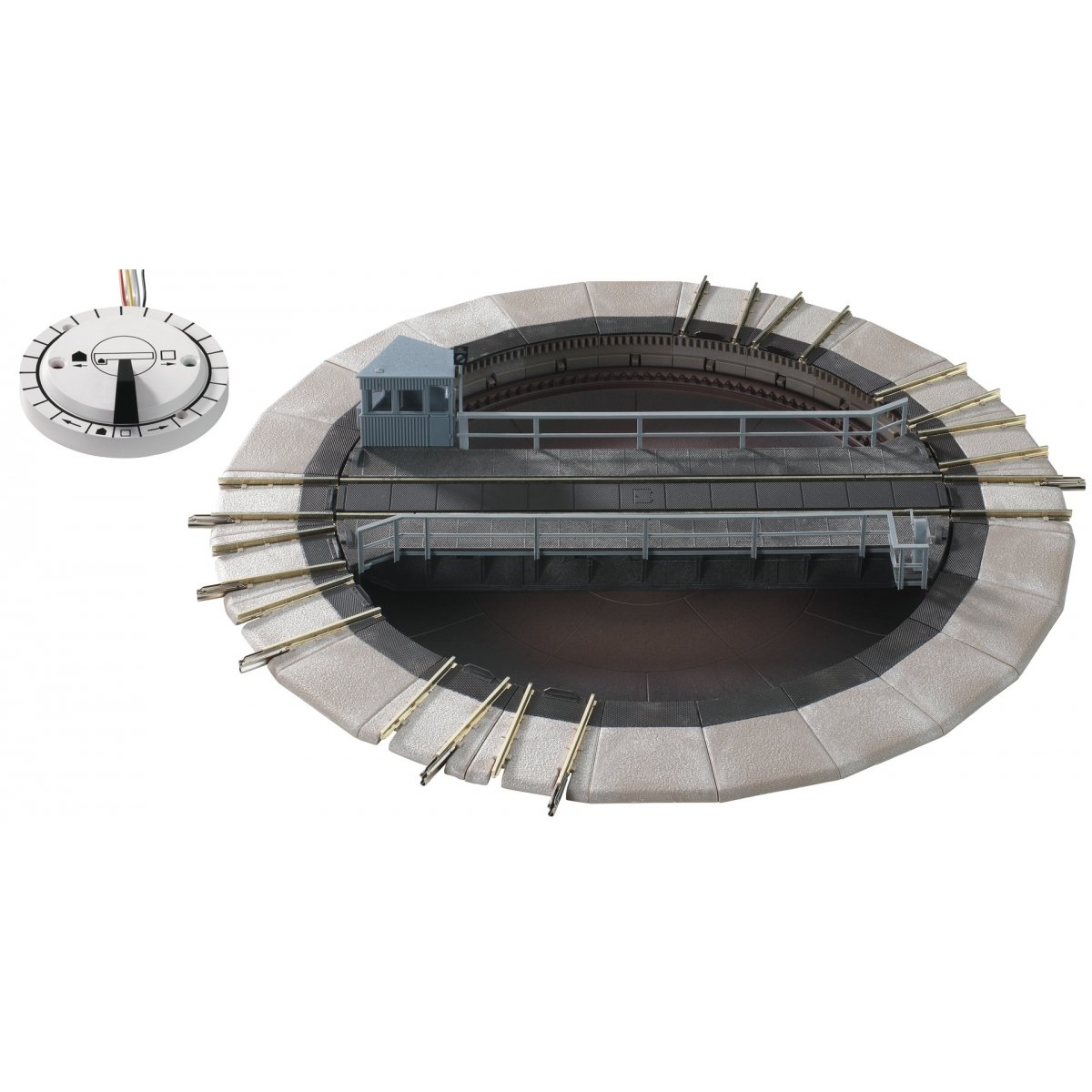Electrically operated turntable, HO, Roco 6154