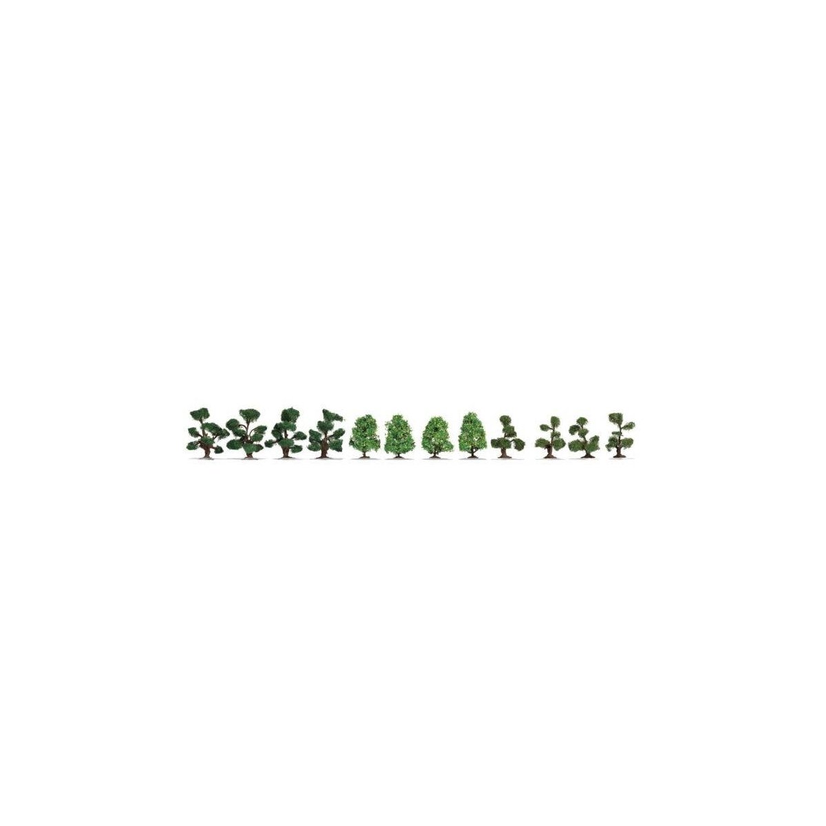 Ornamental Bushes -- 12 Pieces, 1-7/16 - 1-15/16′ 4cm - 5cm, All Scales, Noch Gmbh & Co 21546